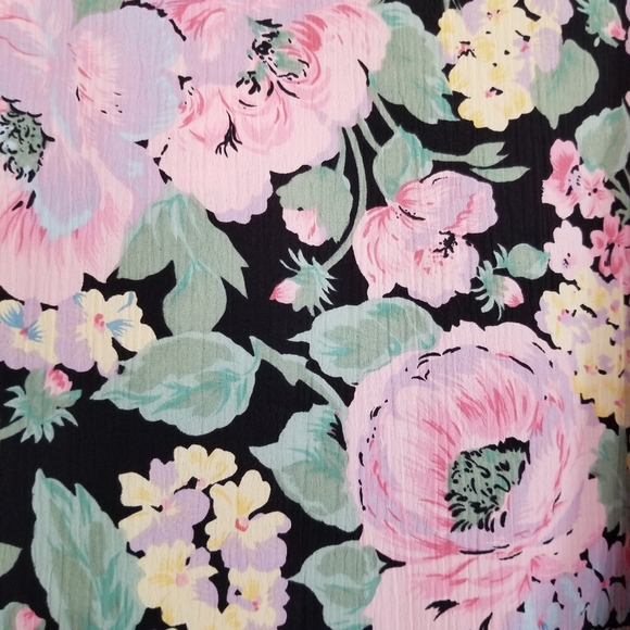 Vintage Victoria's Secret Floral Print Night Tunic Mini Dress Size M/L - Picture 7 of 10